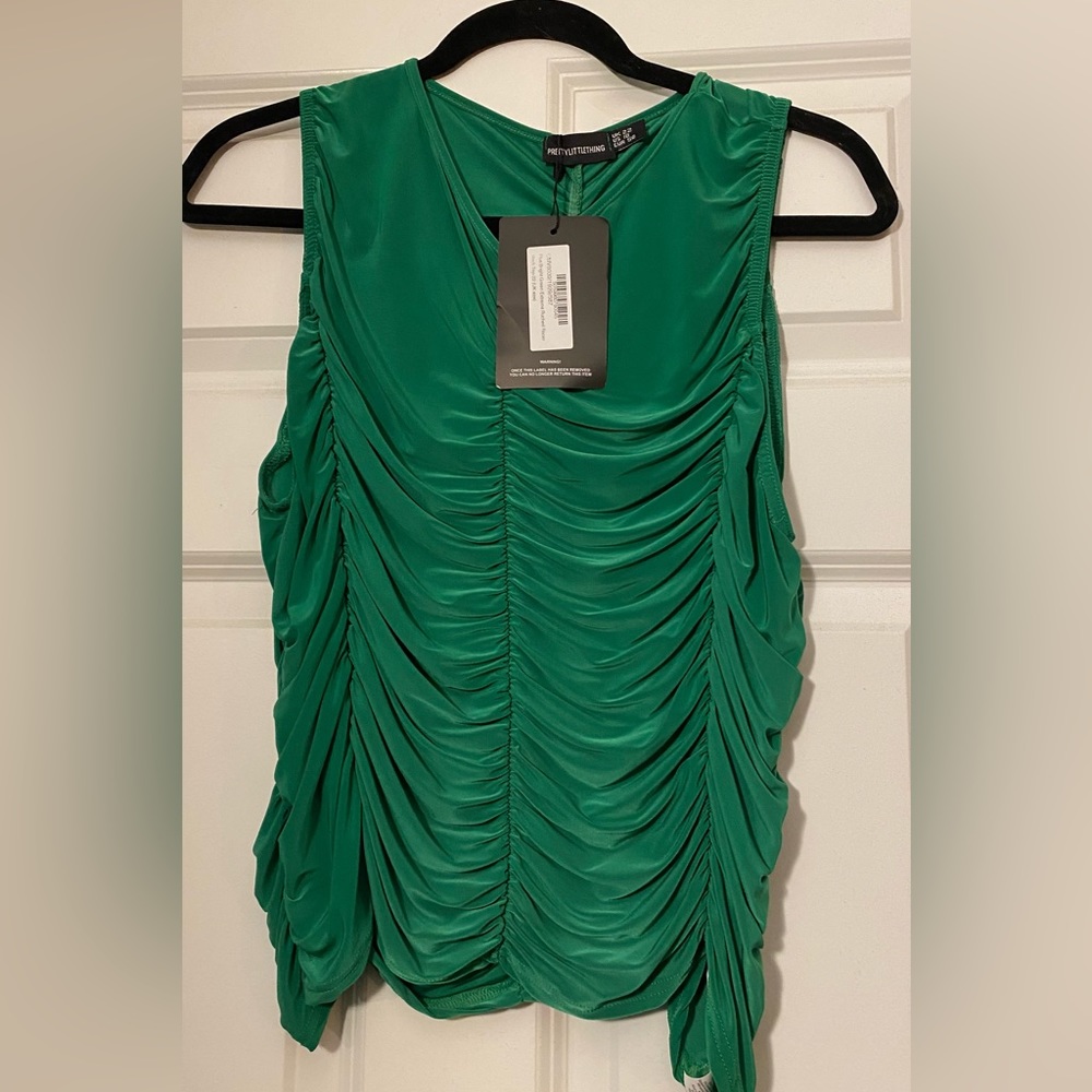 Green slinky top